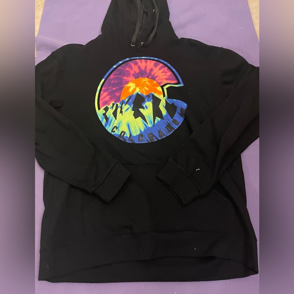 Tie dye Colorado hoodie